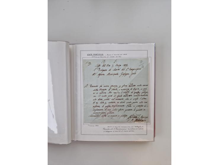 KIRCHENSTAAT: 1630/1886, sehr reichhaltige Sammlung mit über 370 Briefen und Dokumenten, darunter u. a. ein Dokument über die