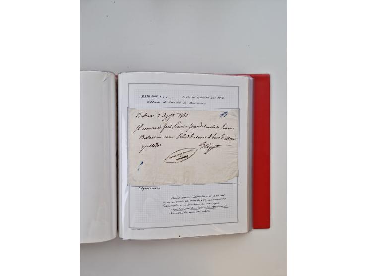 KIRCHENSTAAT: 1630/1886, sehr reichhaltige Sammlung mit über 370 Briefen und Dokumenten, darunter u. a. ein Dokument über die