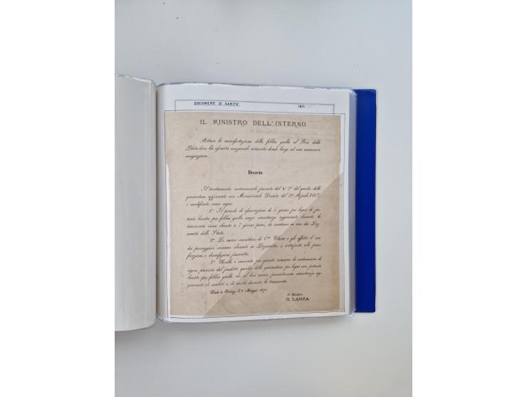 KIRCHENSTAAT: 1630/1886, sehr reichhaltige Sammlung mit über 370 Briefen und Dokumenten, darunter u. a. ein Dokument über die
