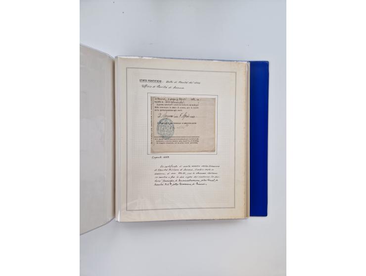 KIRCHENSTAAT: 1630/1886, sehr reichhaltige Sammlung mit über 370 Briefen und Dokumenten, darunter u. a. ein Dokument über die