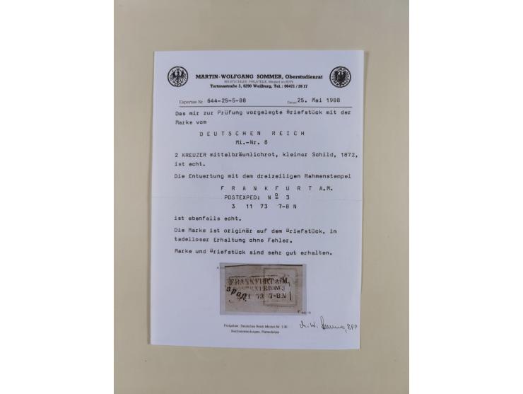 1872/1916, gestempelte Sammlung inkl. Dienstmarken mit kleinem Teil “ NDP Reichspost-Vorläufer” mit vielen besseren Werten, F