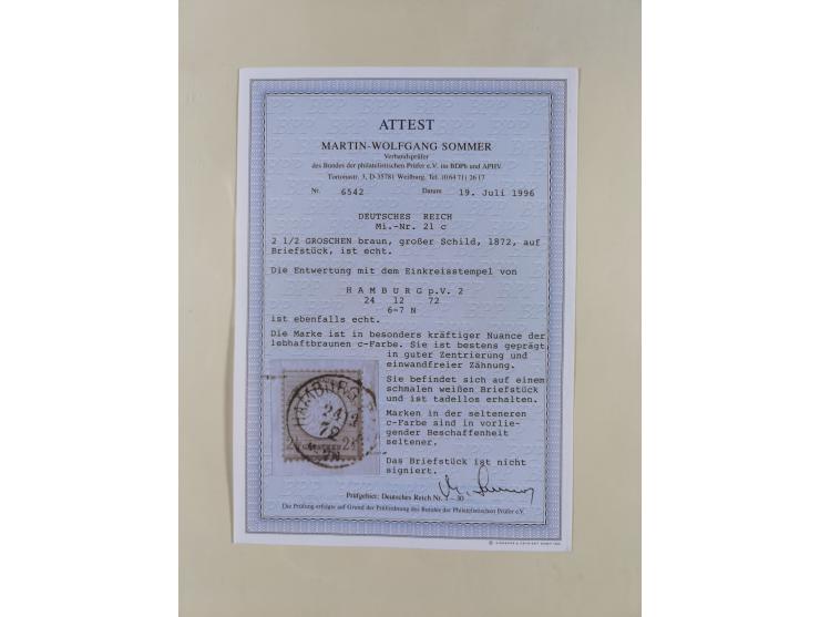 1872/1916, gestempelte Sammlung inkl. Dienstmarken mit kleinem Teil “ NDP Reichspost-Vorläufer” mit vielen besseren Werten, F