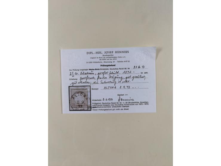 1872/1916, gestempelte Sammlung inkl. Dienstmarken mit kleinem Teil “ NDP Reichspost-Vorläufer” mit vielen besseren Werten, F