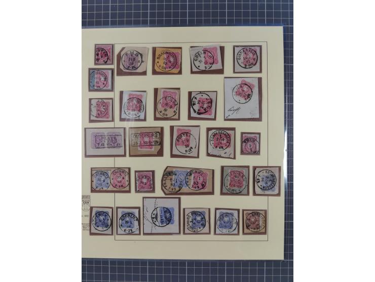 1872/1916, gestempelte Sammlung inkl. Dienstmarken mit kleinem Teil “ NDP Reichspost-Vorläufer” mit vielen besseren Werten, F