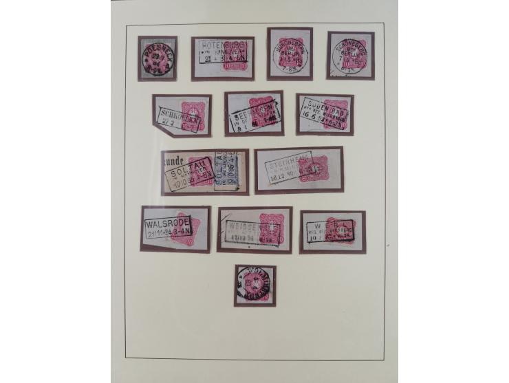 1872/1916, gestempelte Sammlung inkl. Dienstmarken mit kleinem Teil “ NDP Reichspost-Vorläufer” mit vielen besseren Werten, F