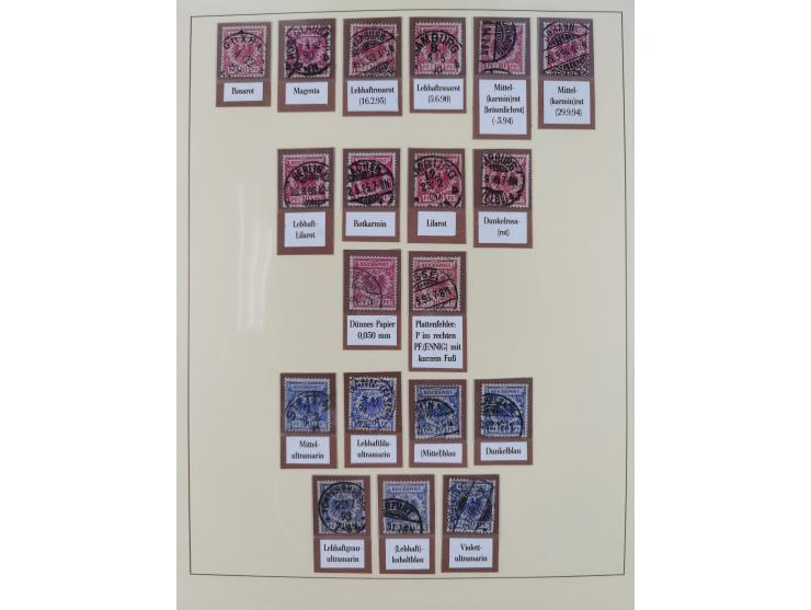 1872/1916, gestempelte Sammlung inkl. Dienstmarken mit kleinem Teil “ NDP Reichspost-Vorläufer” mit vielen besseren Werten, F