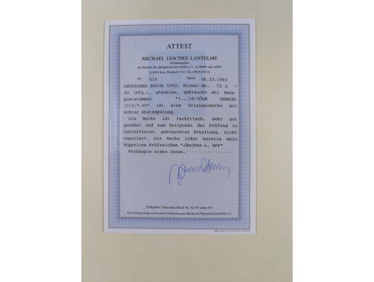 1872/1916, gestempelte Sammlung inkl. Dienstmarken mit kleinem Teil “ NDP Reichspost-Vorläufer” mit vielen besseren Werten, F