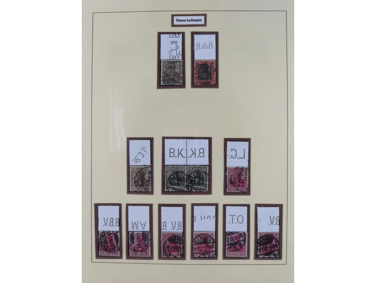 1872/1916, gestempelte Sammlung inkl. Dienstmarken mit kleinem Teil “ NDP Reichspost-Vorläufer” mit vielen besseren Werten, F