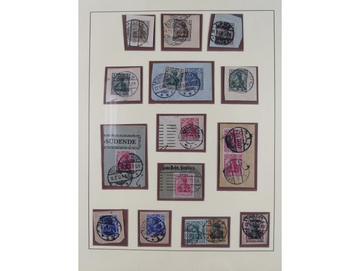 1872/1916, gestempelte Sammlung inkl. Dienstmarken mit kleinem Teil “ NDP Reichspost-Vorläufer” mit vielen besseren Werten, F
