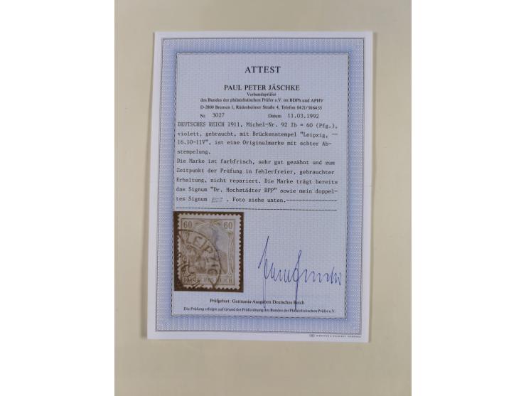 1872/1916, gestempelte Sammlung inkl. Dienstmarken mit kleinem Teil “ NDP Reichspost-Vorläufer” mit vielen besseren Werten, F