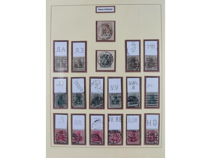 1872/1916, gestempelte Sammlung inkl. Dienstmarken mit kleinem Teil “ NDP Reichspost-Vorläufer” mit vielen besseren Werten, F