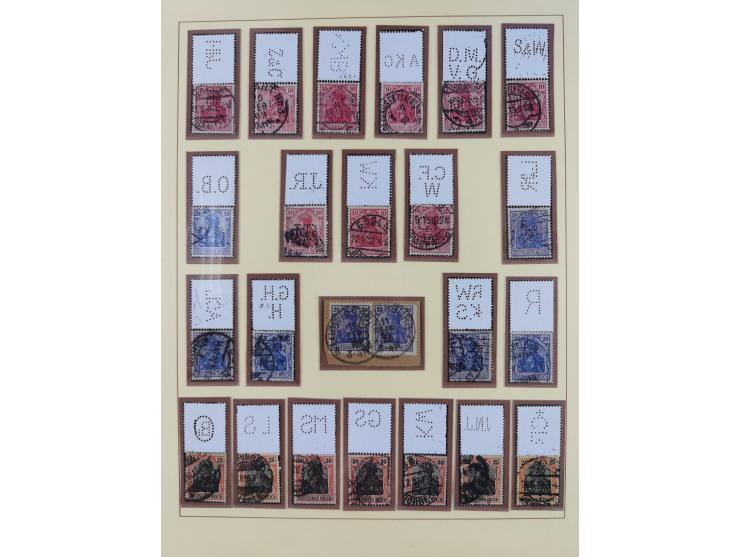 1872/1916, gestempelte Sammlung inkl. Dienstmarken mit kleinem Teil “ NDP Reichspost-Vorläufer” mit vielen besseren Werten, F