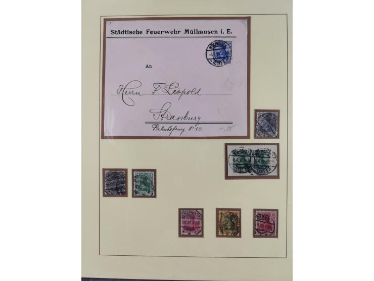 1872/1916, gestempelte Sammlung inkl. Dienstmarken mit kleinem Teil “ NDP Reichspost-Vorläufer” mit vielen besseren Werten, F