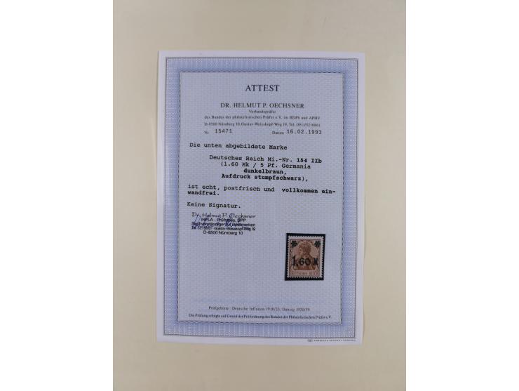 1916/23, postfrische Sammlung inkl. Dienstmarken mit reichlich Farben. Dabei u.a. Mi.-Nr. 104d (FA Tworek BPP), &nbsp;Mi.-Nr.