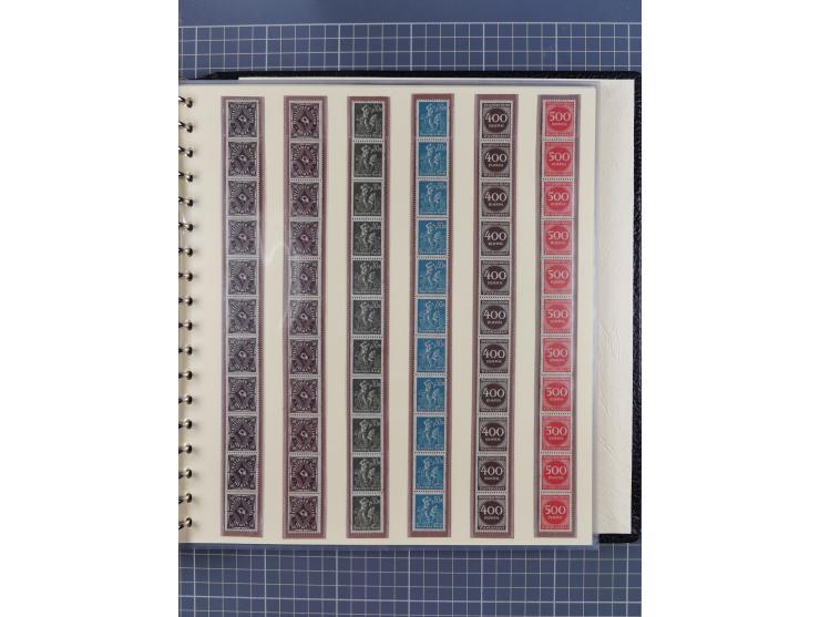 1916/23, postfrische Sammlung inkl. Dienstmarken mit reichlich Farben. Dabei u.a. Mi.-Nr. 104d (FA Tworek BPP), &nbsp;Mi.-Nr.