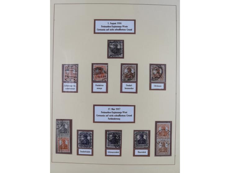 1916/23, gestempelte Sammlung inkl. Dienst mit besseren Marken und Farben. Dabei u.a. Mi.-Nr. 151Y (FA Peschl BPP), Mi.-Nr. 1