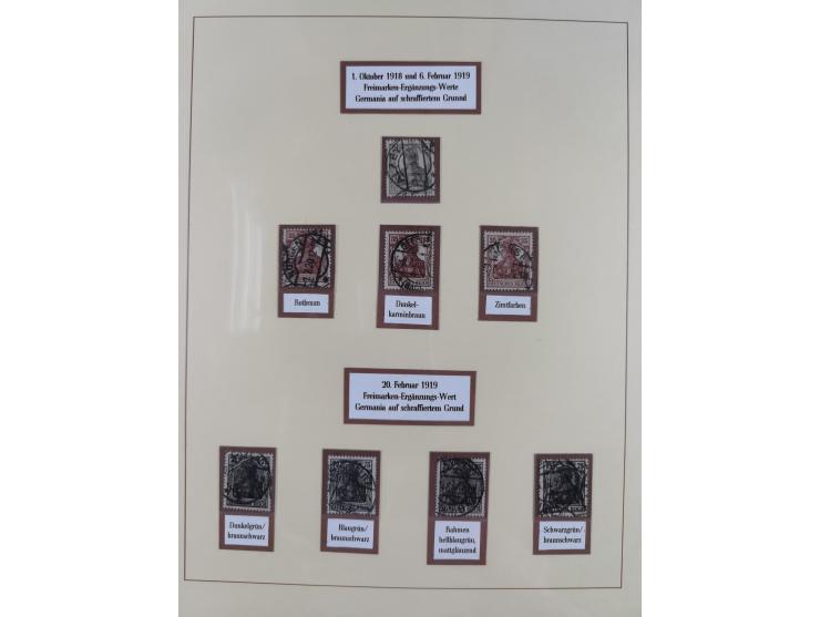 1916/23, gestempelte Sammlung inkl. Dienst mit besseren Marken und Farben. Dabei u.a. Mi.-Nr. 151Y (FA Peschl BPP), Mi.-Nr. 1