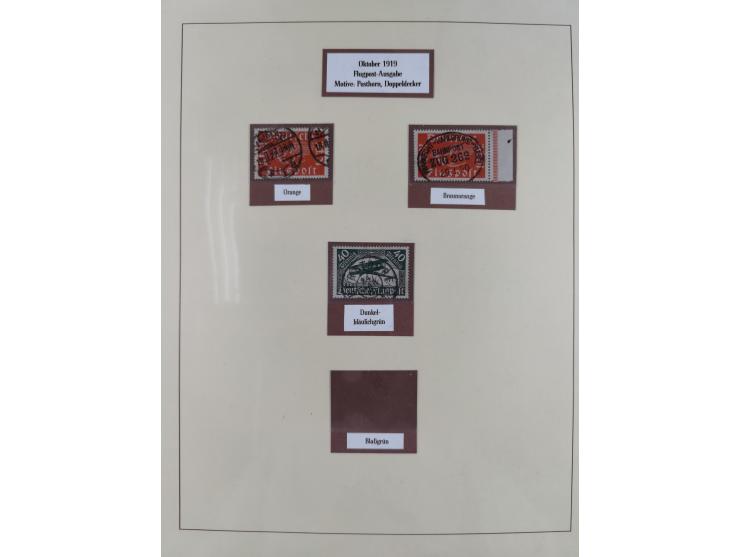 1916/23, gestempelte Sammlung inkl. Dienst mit besseren Marken und Farben. Dabei u.a. Mi.-Nr. 151Y (FA Peschl BPP), Mi.-Nr. 1