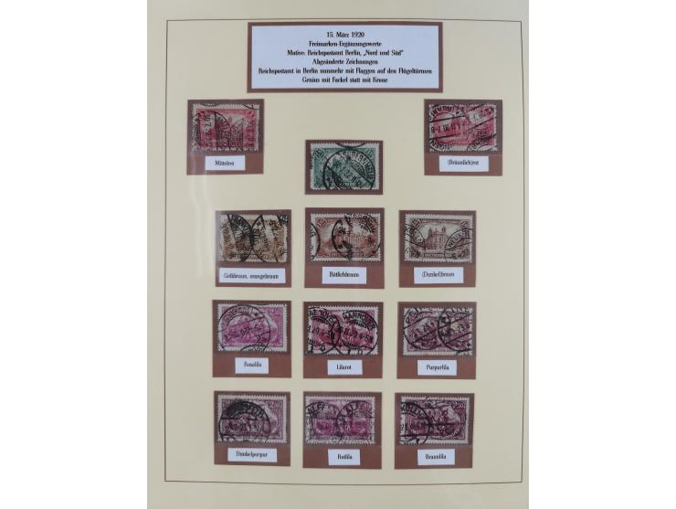 1916/23, gestempelte Sammlung inkl. Dienst mit besseren Marken und Farben. Dabei u.a. Mi.-Nr. 151Y (FA Peschl BPP), Mi.-Nr. 1