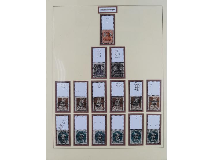 1916/23, gestempelte Sammlung inkl. Dienst mit besseren Marken und Farben. Dabei u.a. Mi.-Nr. 151Y (FA Peschl BPP), Mi.-Nr. 1
