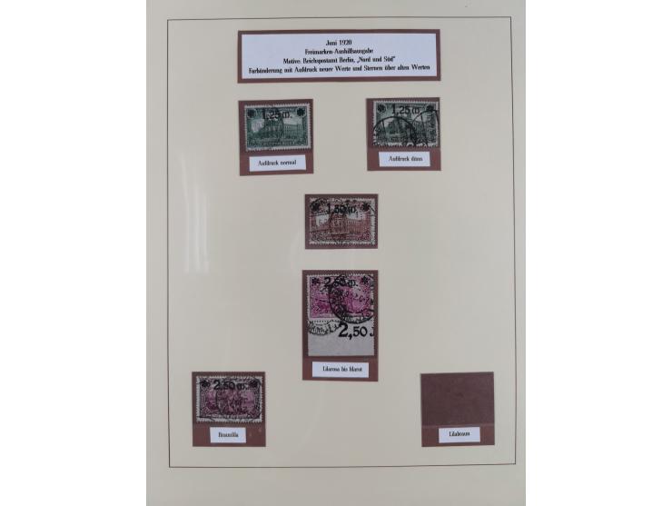 1916/23, gestempelte Sammlung inkl. Dienst mit besseren Marken und Farben. Dabei u.a. Mi.-Nr. 151Y (FA Peschl BPP), Mi.-Nr. 1