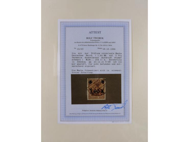 1916/23, gestempelte Sammlung inkl. Dienst mit besseren Marken und Farben. Dabei u.a. Mi.-Nr. 151Y (FA Peschl BPP), Mi.-Nr. 1