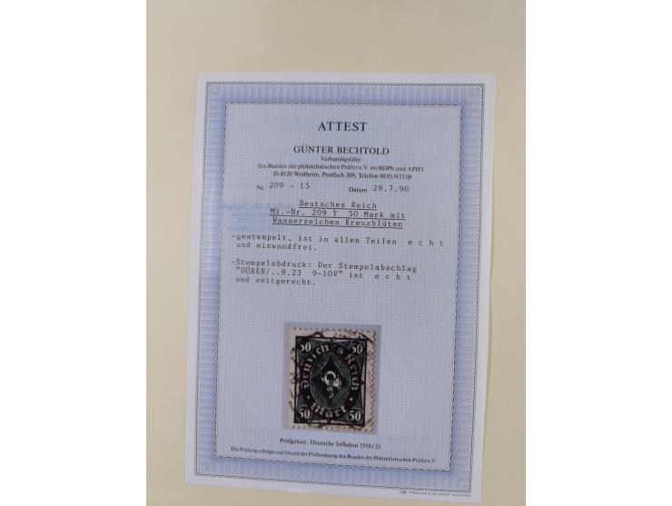1916/23, gestempelte Sammlung inkl. Dienst mit besseren Marken und Farben. Dabei u.a. Mi.-Nr. 151Y (FA Peschl BPP), Mi.-Nr. 1