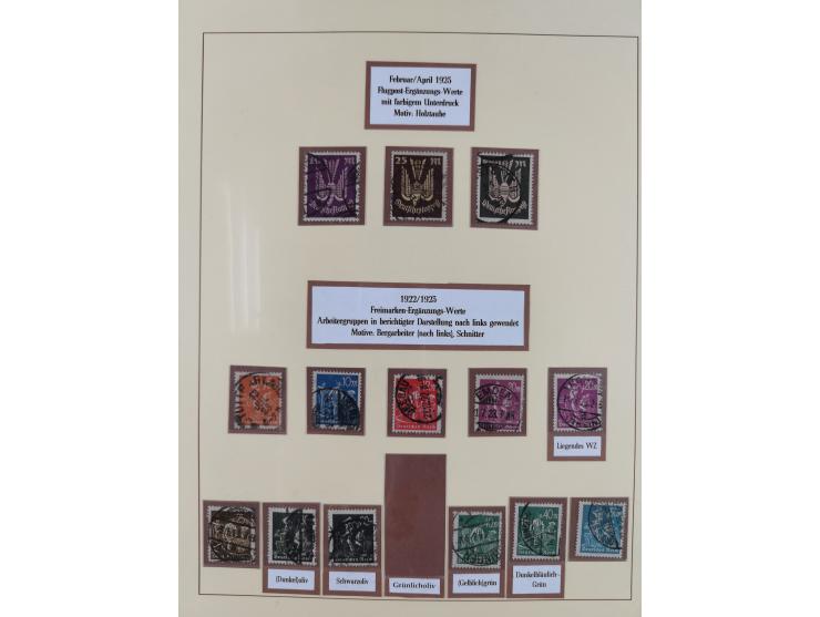 1916/23, gestempelte Sammlung inkl. Dienst mit besseren Marken und Farben. Dabei u.a. Mi.-Nr. 151Y (FA Peschl BPP), Mi.-Nr. 1