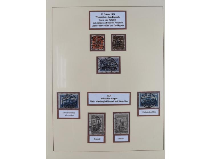 1916/23, gestempelte Sammlung inkl. Dienst mit besseren Marken und Farben. Dabei u.a. Mi.-Nr. 151Y (FA Peschl BPP), Mi.-Nr. 1