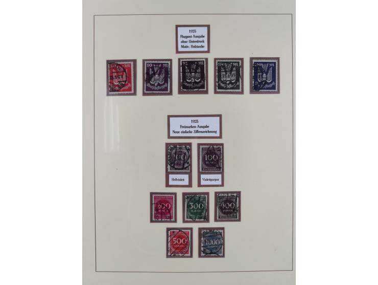 1916/23, gestempelte Sammlung inkl. Dienst mit besseren Marken und Farben. Dabei u.a. Mi.-Nr. 151Y (FA Peschl BPP), Mi.-Nr. 1