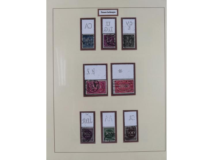 1916/23, gestempelte Sammlung inkl. Dienst mit besseren Marken und Farben. Dabei u.a. Mi.-Nr. 151Y (FA Peschl BPP), Mi.-Nr. 1