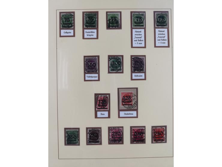 1916/23, gestempelte Sammlung inkl. Dienst mit besseren Marken und Farben. Dabei u.a. Mi.-Nr. 151Y (FA Peschl BPP), Mi.-Nr. 1