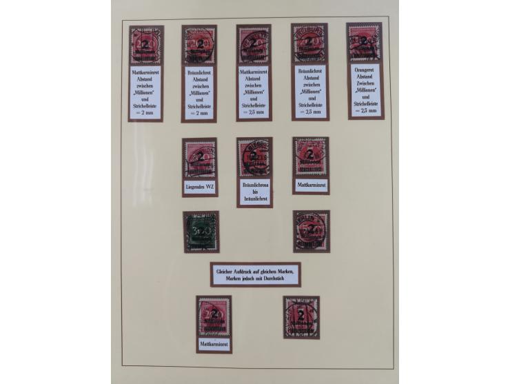 1916/23, gestempelte Sammlung inkl. Dienst mit besseren Marken und Farben. Dabei u.a. Mi.-Nr. 151Y (FA Peschl BPP), Mi.-Nr. 1