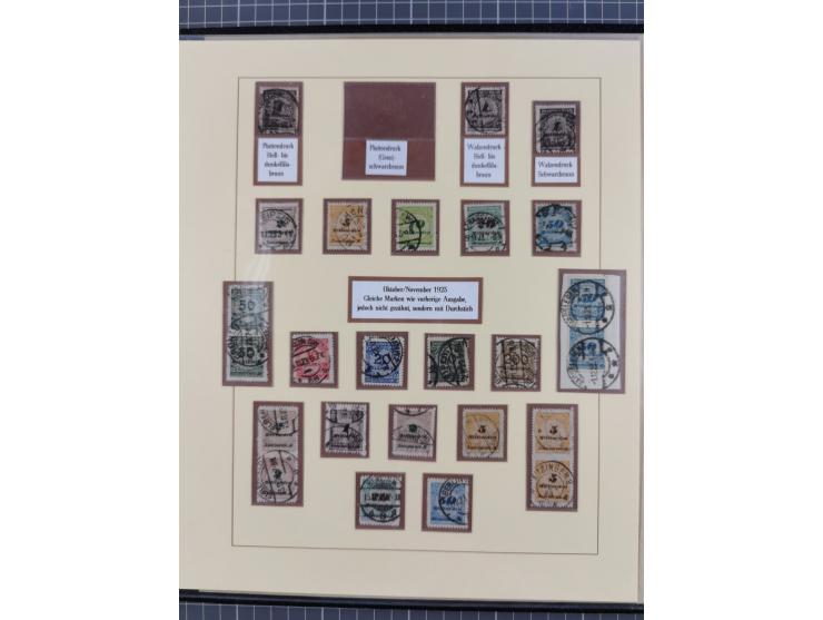 1916/23, gestempelte Sammlung inkl. Dienst mit besseren Marken und Farben. Dabei u.a. Mi.-Nr. 151Y (FA Peschl BPP), Mi.-Nr. 1