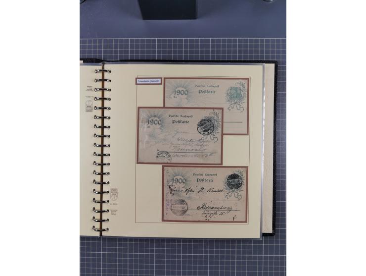 1872/1923, umfangreiche Sammlung mit ca. 800 Briefen,Karten und Ganzsachen. Am Anfang mit kleinem Teil “Hufeisentstempel”, an