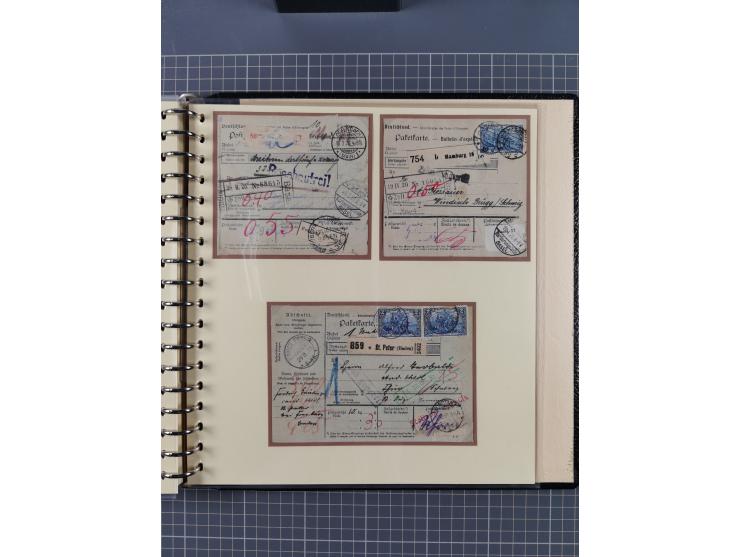 1872/1923, umfangreiche Sammlung mit ca. 800 Briefen,Karten und Ganzsachen. Am Anfang mit kleinem Teil “Hufeisentstempel”, an