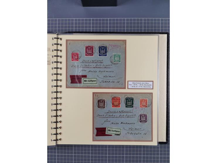 1872/1923, umfangreiche Sammlung mit ca. 800 Briefen,Karten und Ganzsachen. Am Anfang mit kleinem Teil “Hufeisentstempel”, an