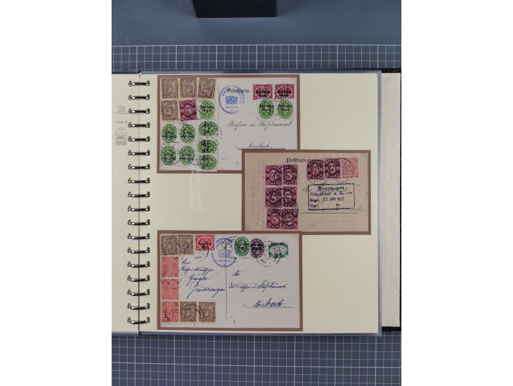 1872/1923, umfangreiche Sammlung mit ca. 800 Briefen,Karten und Ganzsachen. Am Anfang mit kleinem Teil “Hufeisentstempel”, an