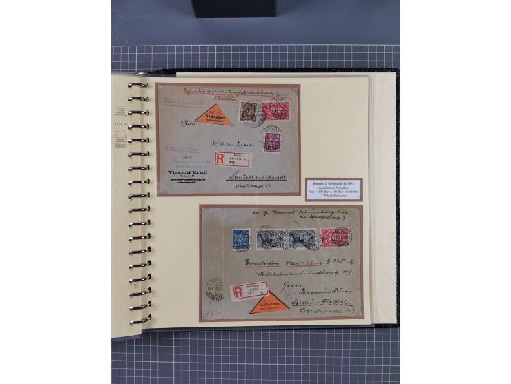 1872/1923, umfangreiche Sammlung mit ca. 800 Briefen,Karten und Ganzsachen. Am Anfang mit kleinem Teil “Hufeisentstempel”, an