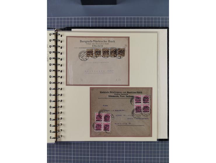 1872/1923, umfangreiche Sammlung mit ca. 800 Briefen,Karten und Ganzsachen. Am Anfang mit kleinem Teil “Hufeisentstempel”, an