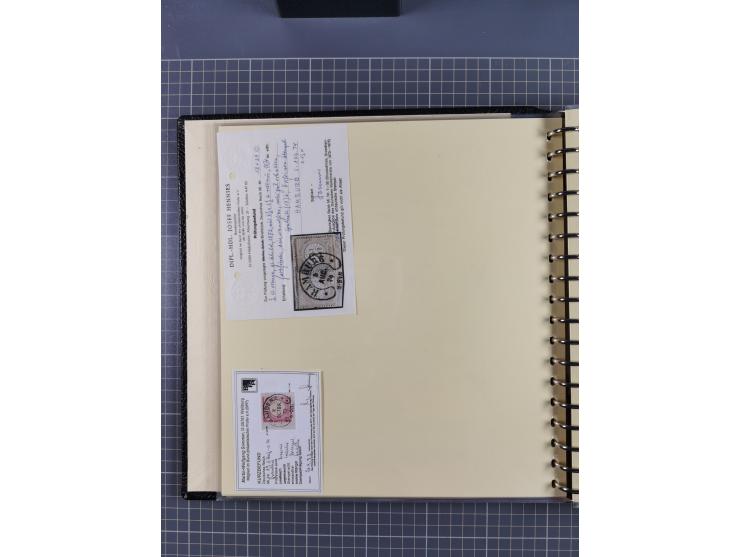 1872/1923, umfangreiche Sammlung mit ca. 800 Briefen,Karten und Ganzsachen. Am Anfang mit kleinem Teil “Hufeisentstempel”, an