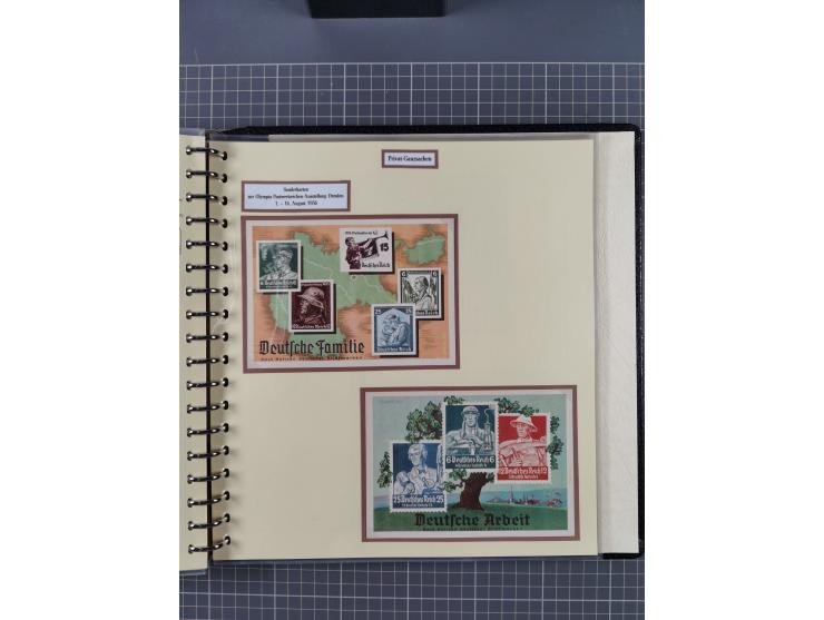 1924/45, umfangreiche ungebrauchte und gebrauchte Ganzsachen-Sammlung mit gezähnten Karten, Besonderheiten usw., dabei u.a. g