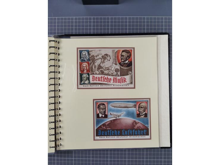 1924/45, umfangreiche ungebrauchte und gebrauchte Ganzsachen-Sammlung mit gezähnten Karten, Besonderheiten usw., dabei u.a. g