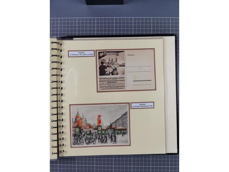 1924/45, umfangreiche ungebrauchte und gebrauchte Ganzsachen-Sammlung mit gezähnten Karten, Besonderheiten usw., dabei u.a. g