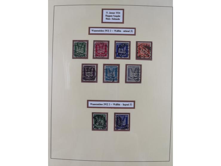 1923/45, umfangreiche, in den Hauptnummern überkomplette gestempelte Sammlung inkl. Dienstmarken mit einigen Besonderheiten. 