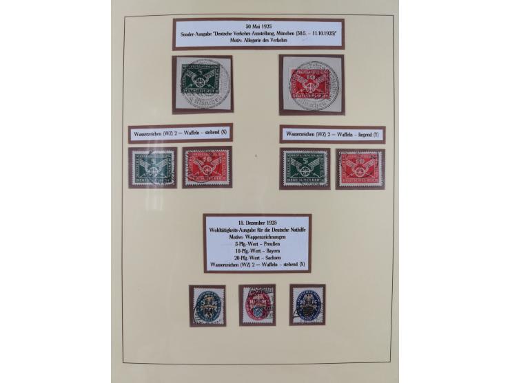 1923/45, umfangreiche, in den Hauptnummern überkomplette gestempelte Sammlung inkl. Dienstmarken mit einigen Besonderheiten. 