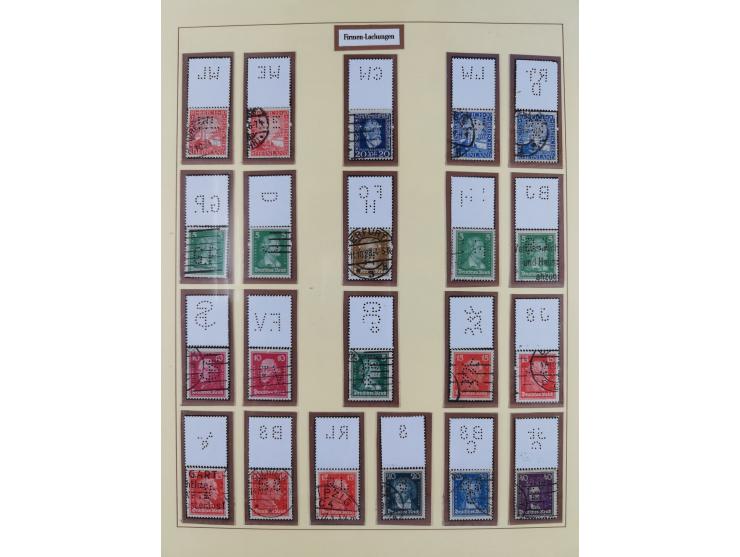 1923/45, umfangreiche, in den Hauptnummern überkomplette gestempelte Sammlung inkl. Dienstmarken mit einigen Besonderheiten. 