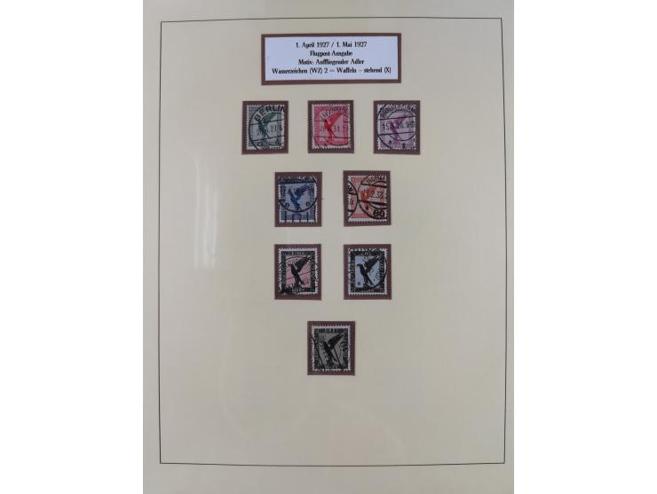 1923/45, umfangreiche, in den Hauptnummern überkomplette gestempelte Sammlung inkl. Dienstmarken mit einigen Besonderheiten. 