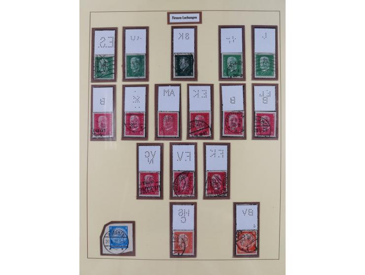 1923/45, umfangreiche, in den Hauptnummern überkomplette gestempelte Sammlung inkl. Dienstmarken mit einigen Besonderheiten. 