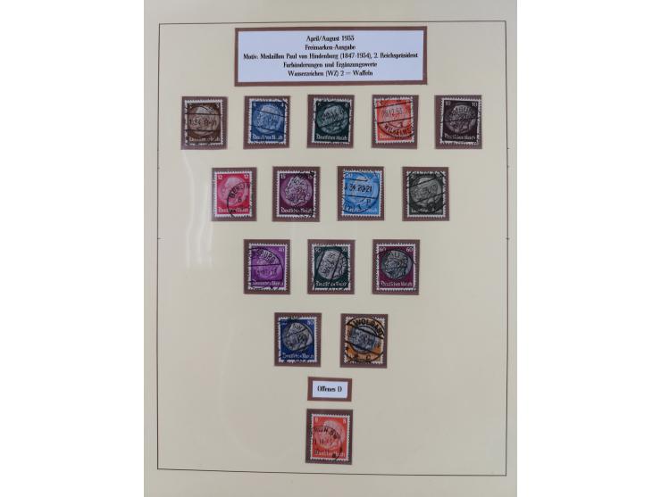 1923/45, umfangreiche, in den Hauptnummern überkomplette gestempelte Sammlung inkl. Dienstmarken mit einigen Besonderheiten. 